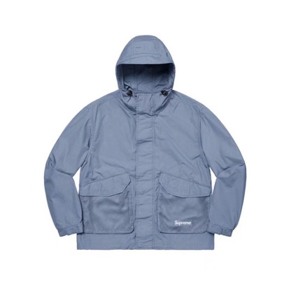 SUPREME メッシュ ポケット カーゴ ウォータープルーフ フェイク ウィンド ジャケット