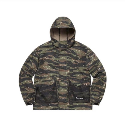 SUPREME メッシュ ポケット カーゴ ウォータープルーフ フェイク ウィンド ジャケット