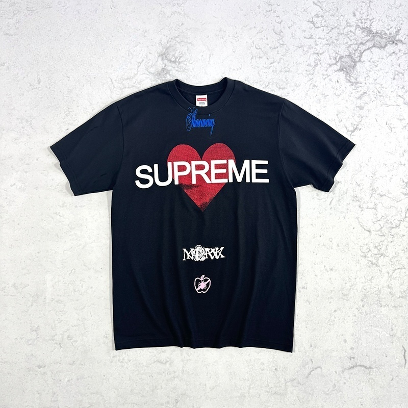 Supreme Announcing Tee Love ロゴ アメリカンストリートトレンド半袖Tシャツ