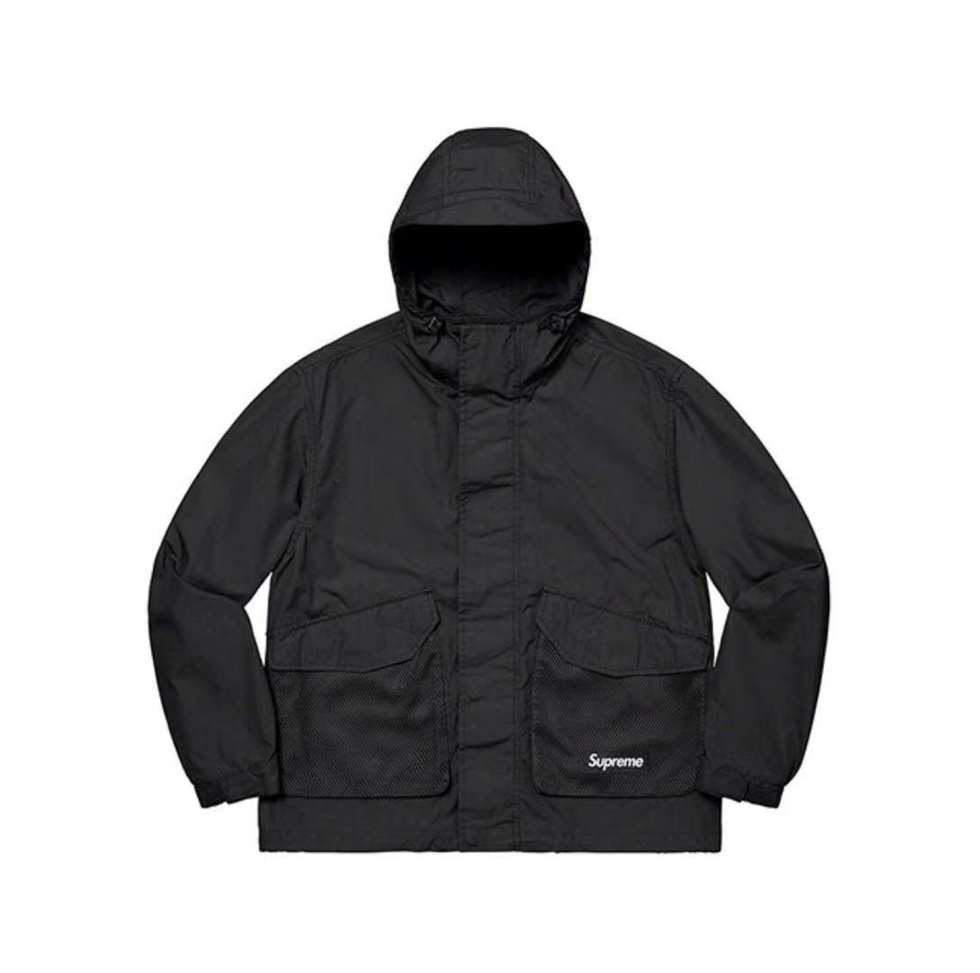 SUPREME メッシュ ポケット カーゴ ウォータープルーフ フェイク ウィンド ジャケット