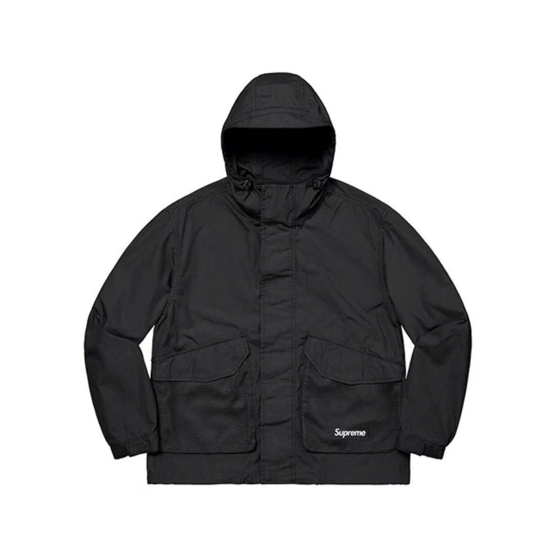 SUPREME メッシュ ポケット カーゴ ウォータープルーフ フェイク ウィンド ジャケット