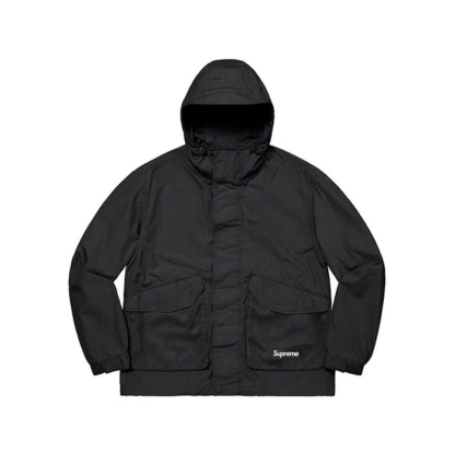 SUPREME メッシュ ポケット カーゴ ウォータープルーフ フェイク ウィンド ジャケット