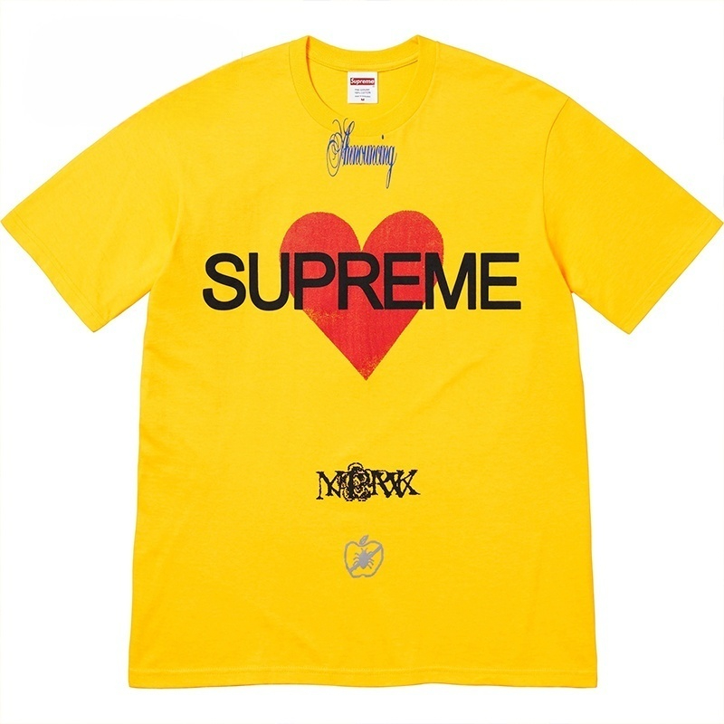 Supreme Announcing Tee Love ロゴ アメリカンストリートトレンド半袖Tシャツ