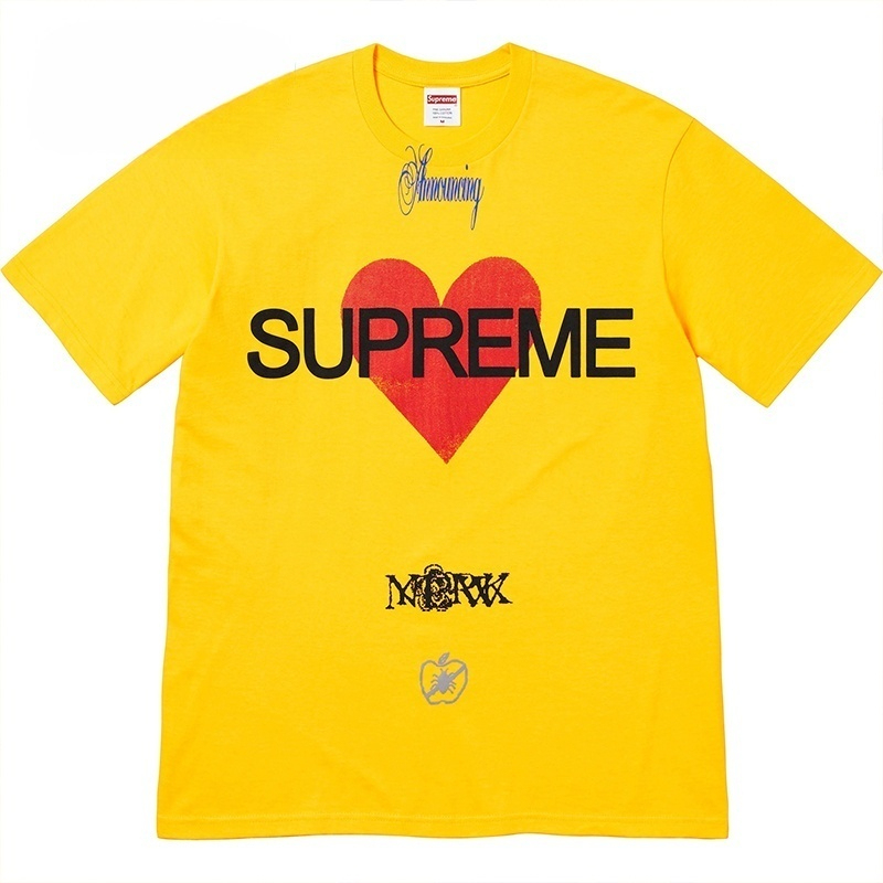 Supreme Announcing Tee Love ロゴ アメリカンストリートトレンド半袖Tシャツ