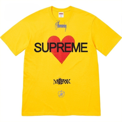 Supreme Announcing Tee Love ロゴ アメリカンストリートトレンド半袖Tシャツ