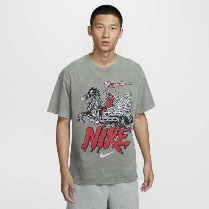 ナイキ Nike メンズ バスケットボール Tシャツ 冬 新作 コットン ゆったり レトロ カジュアル スポーツ ソフト