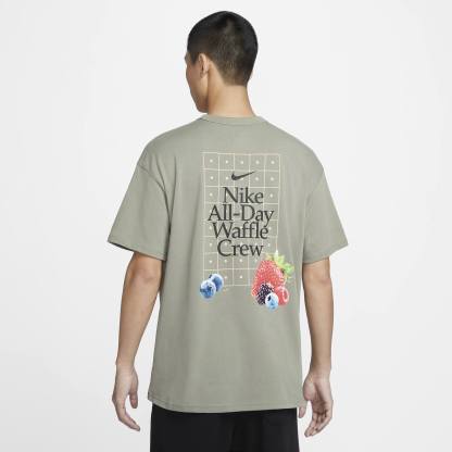 NIKEOUTLETS メンズ 半袖 Tシャツ ゆったり コットン ニット プリント 刺繍