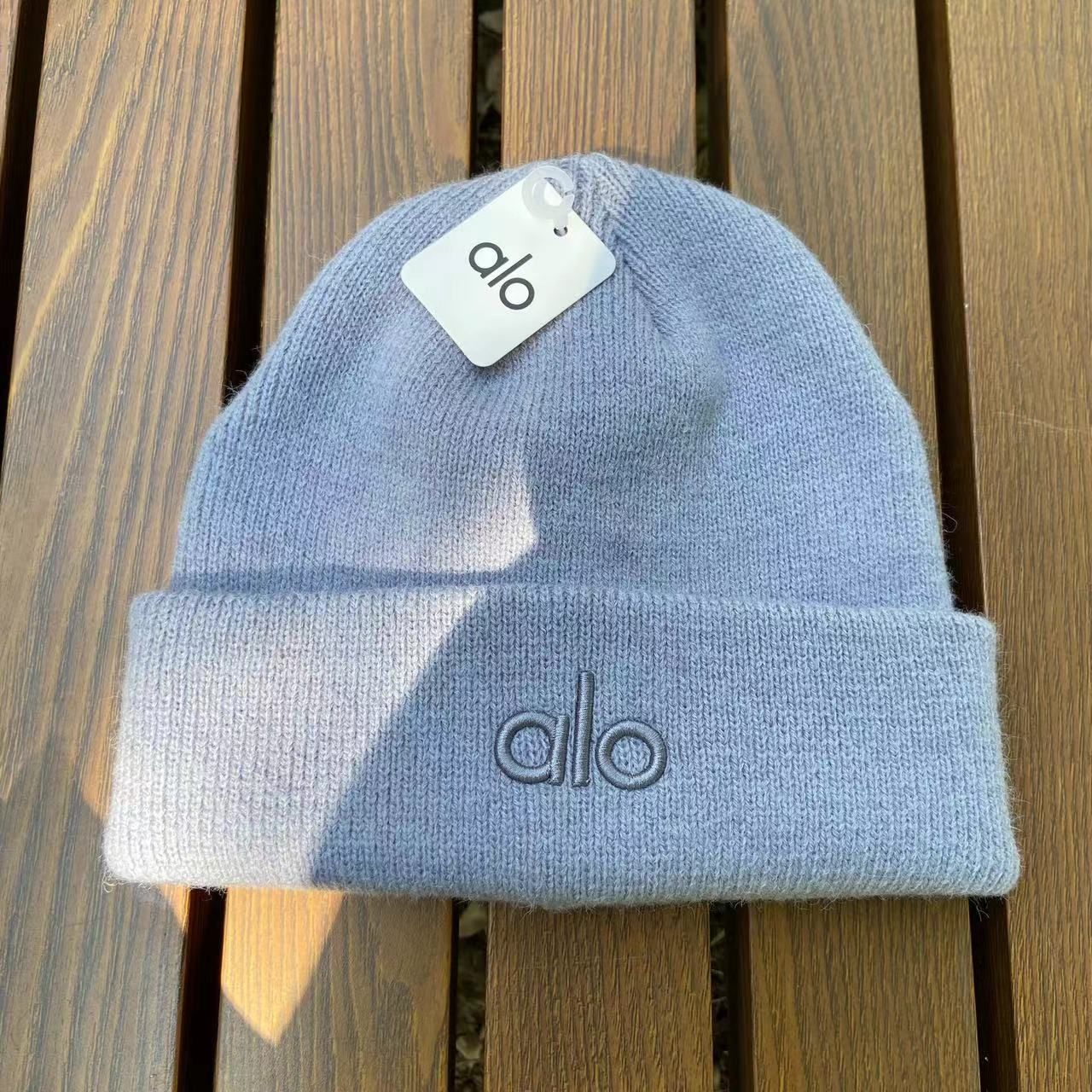 ALO コットンニット帽 韓国風ファッション カジュアル 百搭デザイン 保温 防寒 イヤーフラップ付き ビーニー