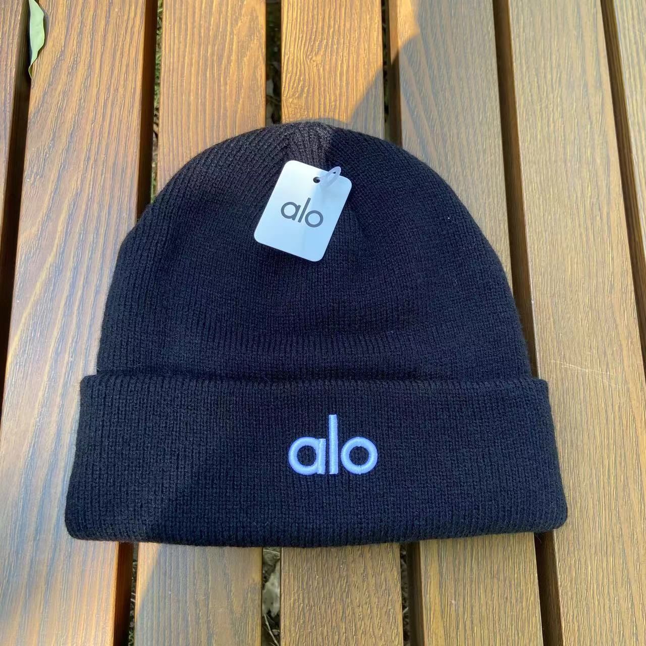 ALO コットンニット帽 韓国風ファッション カジュアル 百搭デザイン 保温 防寒 イヤーフラップ付き ビーニー