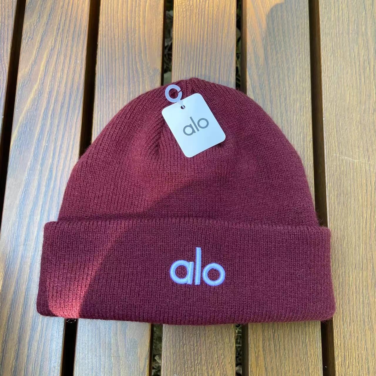ALO コットンニット帽 韓国風ファッション カジュアル 百搭デザイン 保温 防寒 イヤーフラップ付き ビーニー