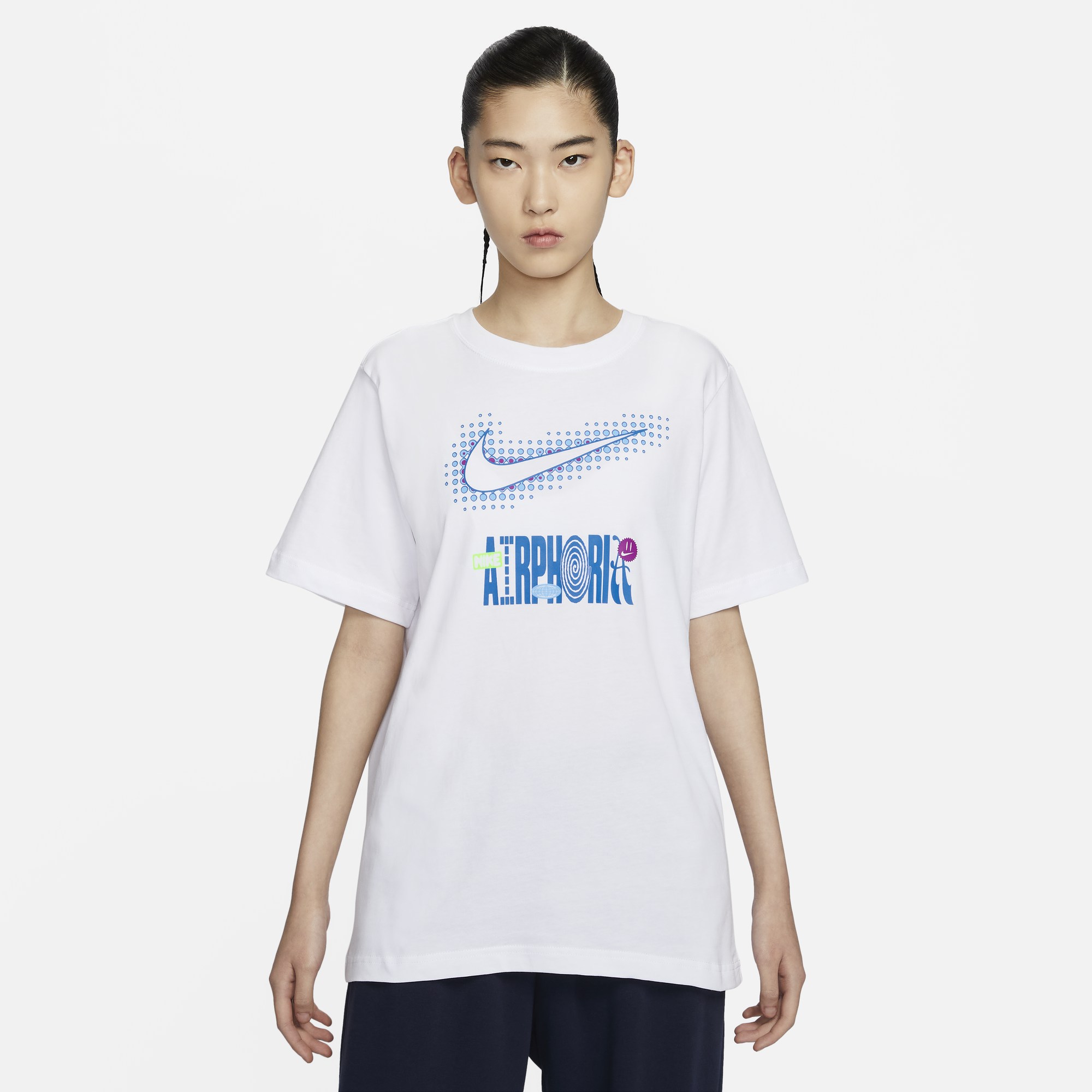 NIKE公式アウトレットレディースプリントTシャツゆったりコットン柔らかくて快適