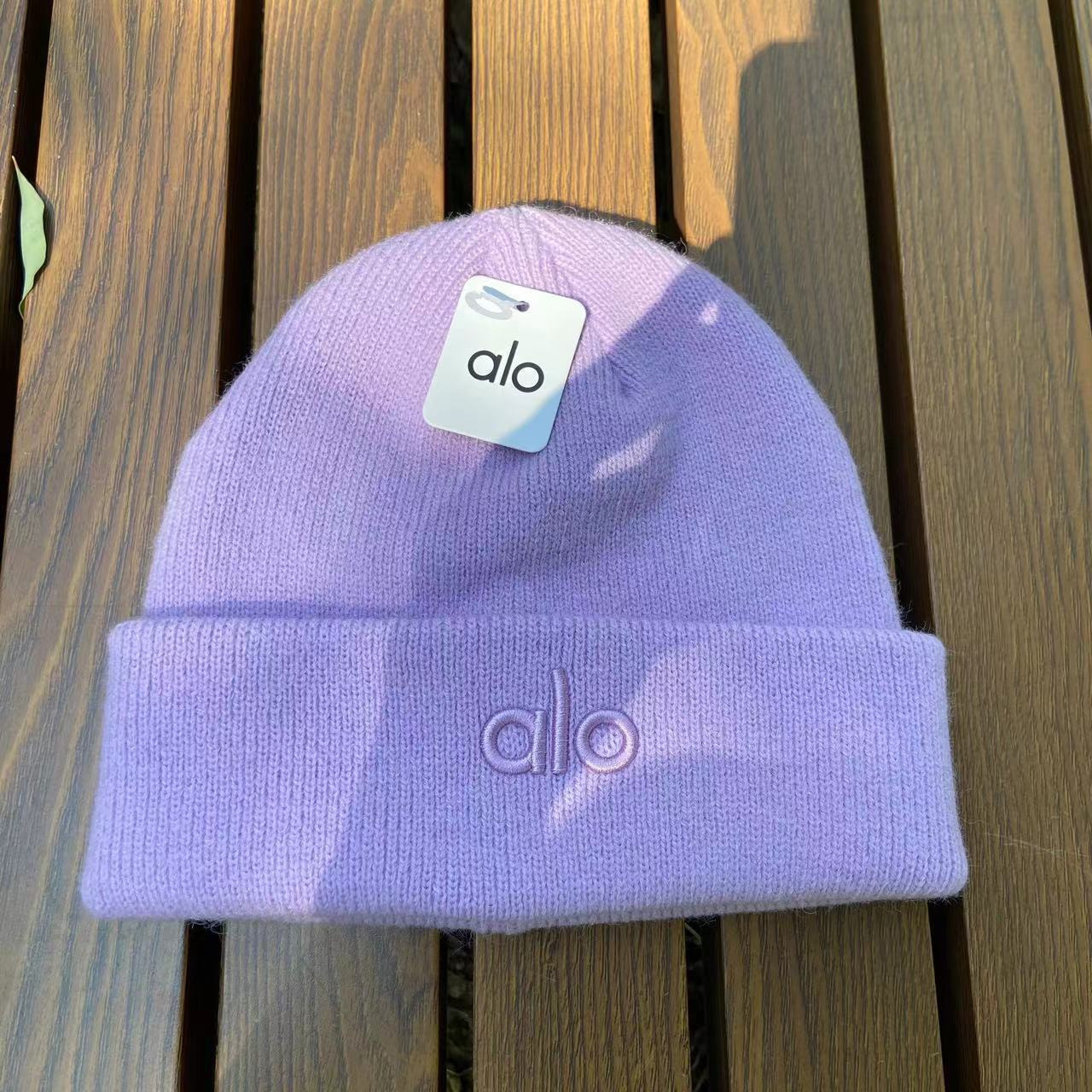 ALO コットンニット帽 韓国風ファッション カジュアル 百搭デザイン 保温 防寒 イヤーフラップ付き ビーニー