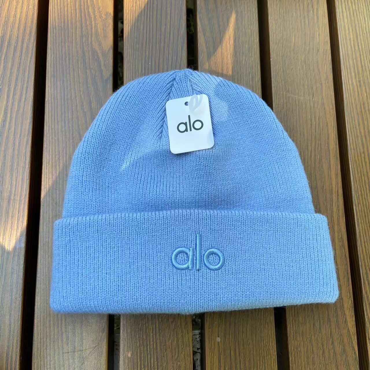 ALO コットンニット帽 韓国風ファッション カジュアル 百搭デザイン 保温 防寒 イヤーフラップ付き ビーニー