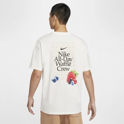 NIKEOUTLETS メンズ 半袖 Tシャツ ゆったり コットン ニット プリント 刺繍