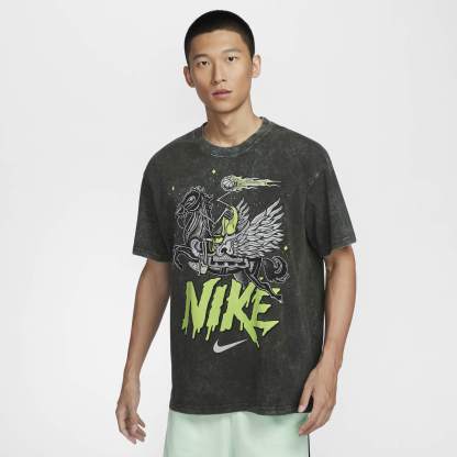 ナイキ Nike メンズ バスケットボール Tシャツ 冬 新作 コットン ゆったり レトロ カジュアル スポーツ ソフト