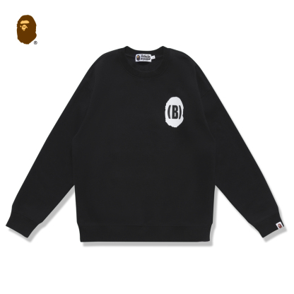 BAPE メンズ 秋冬 エイプ ユニバース NFT エイプヘッド レタープリント ラウンドネック スウェットシャツ