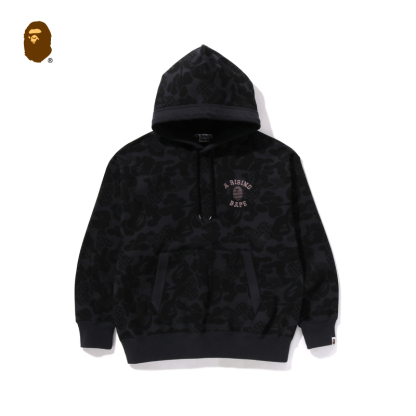 BAPE メンズ 春夏 オリエンタル クラシック トーテム アジアン カモフラージュ柄 コントラストカラー 刺繍 フード付き スウェットシャツ