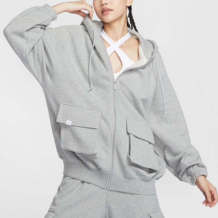 NIKE ナイキ レディース フーディー ワイドフィット スポーツ カジュアル ニット 快適 透湿 ジャケット