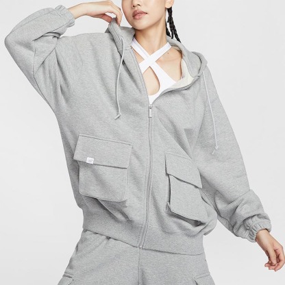 NIKE ナイキ レディース フーディー ワイドフィット スポーツ カジュアル ニット 快適 透湿 ジャケット