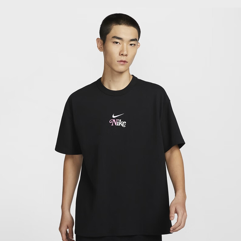 ナイキ Nike メンズ Tシャツ 秋 新作 ゆったり コットン ニット カジュアル バックラベル プリント 半袖