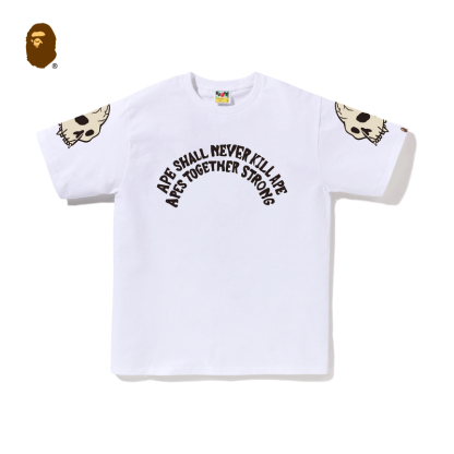BAPE メンズ 秋冬記念 蛇柄 迷彩 スカルプリント 半袖 Tシャツ