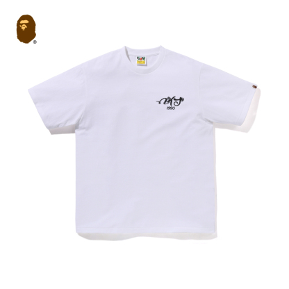 BAPEメンズ24秋冬虎文字柄半袖Tシャツ