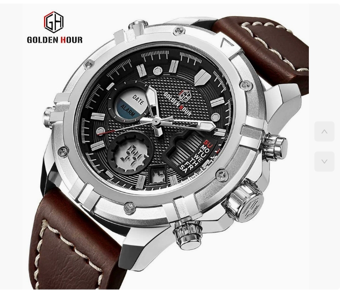 Wrist Fashion Dual Time Analog Watch Cool Customized Digital Outdoor Sports Watch for Men