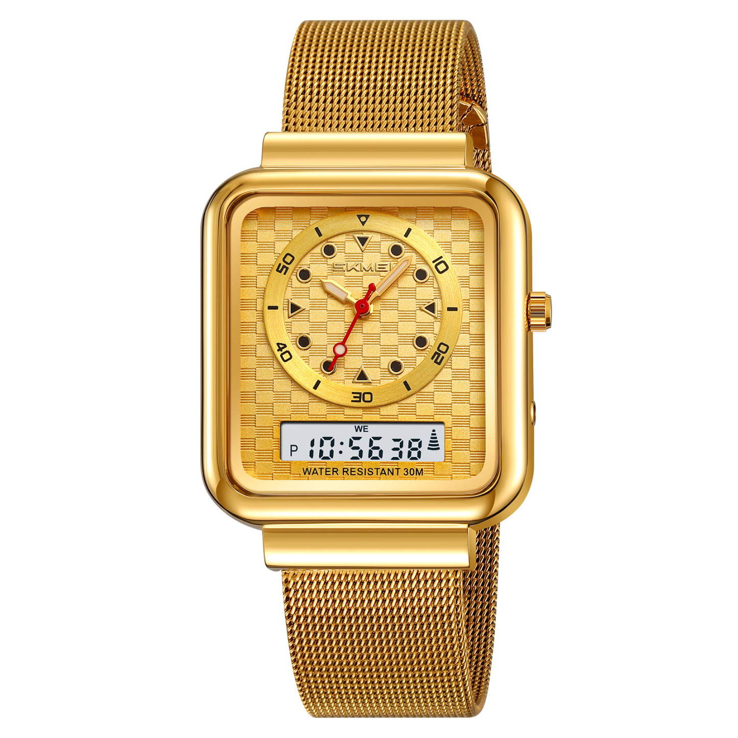 Moment beauty steel band watch men's electronic watch multifunctional 