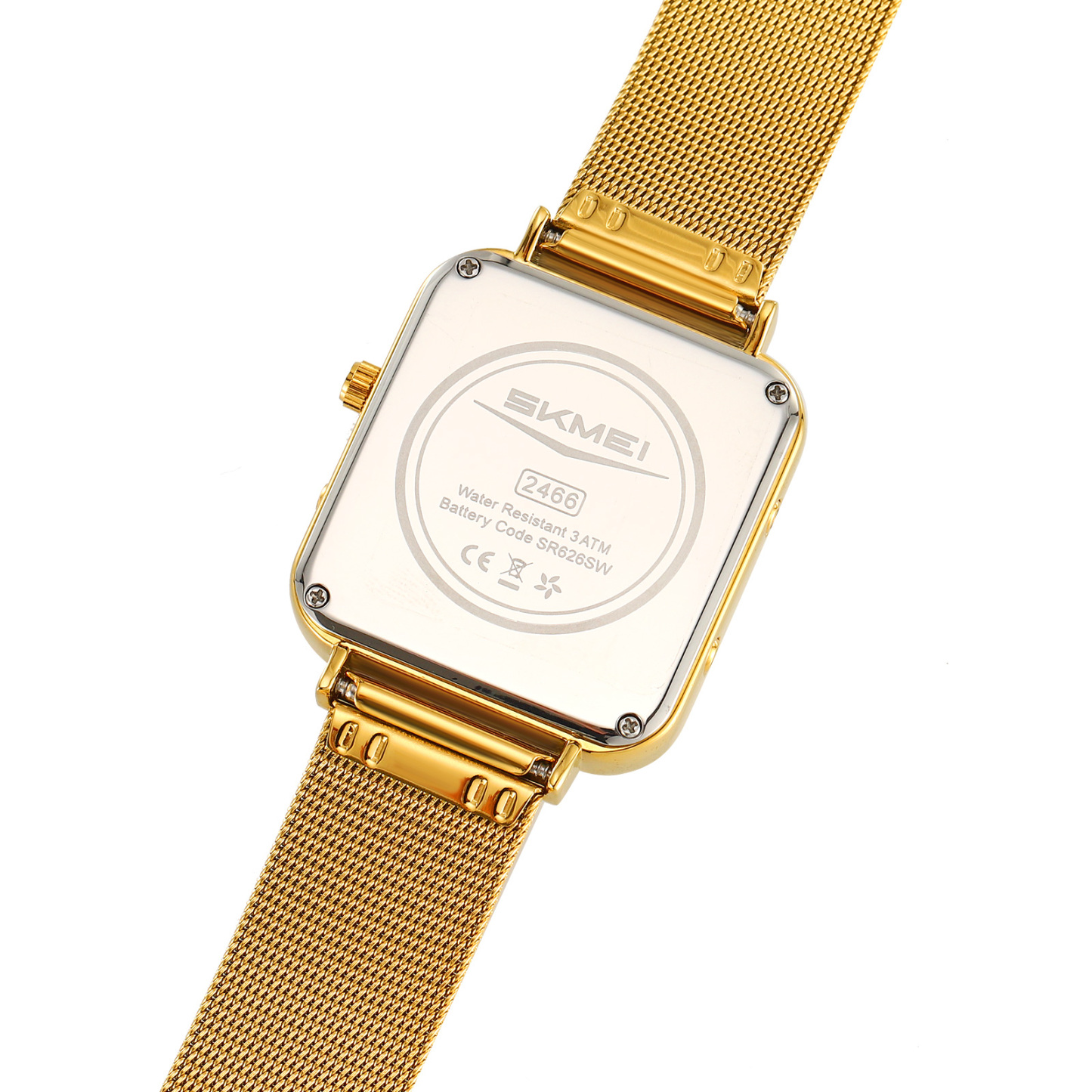 Moment beauty steel band watch men's electronic watch multifunctional business double-display electronic watch  