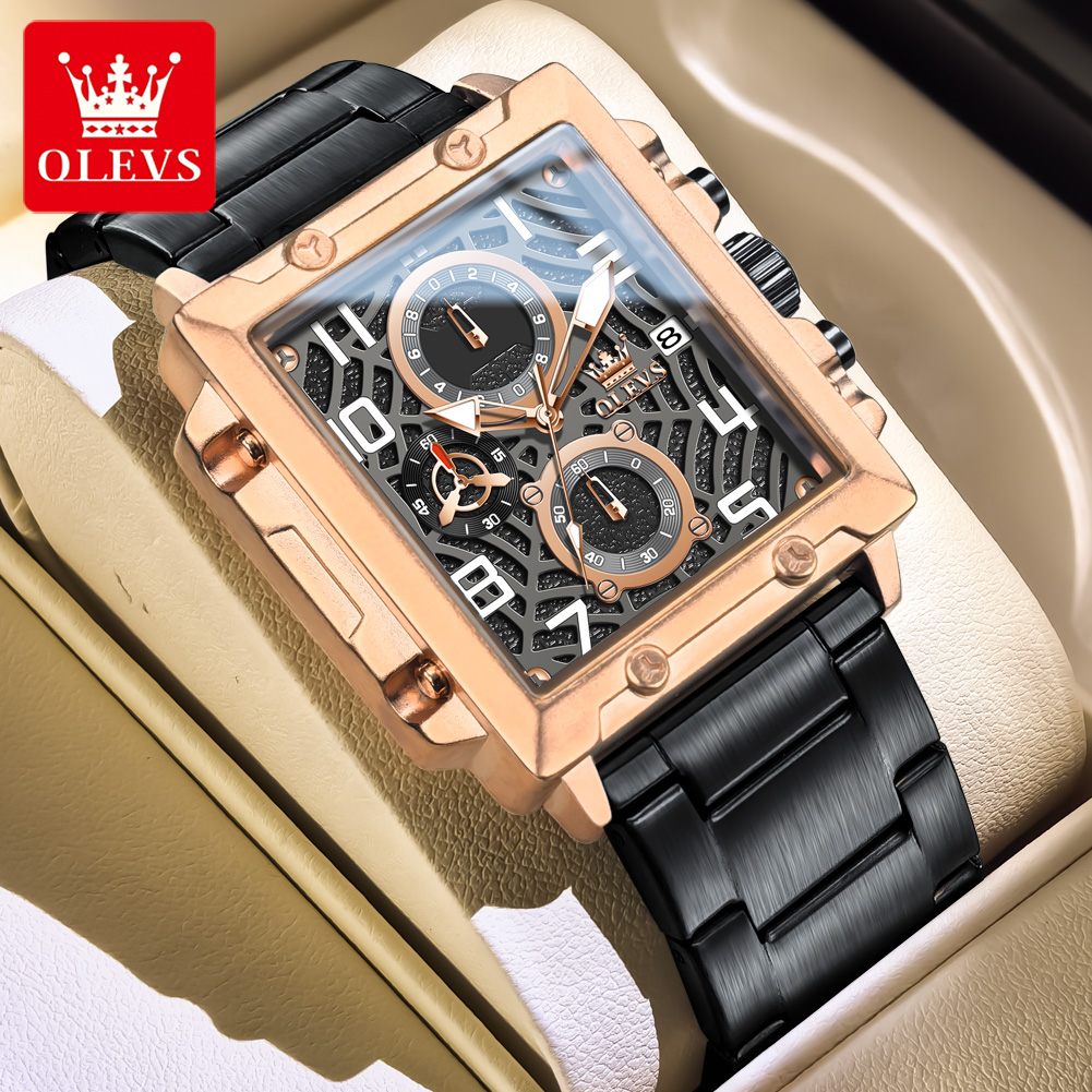 Olevs fine steel fashion multifunctional waterproof luminous Shi Ying 