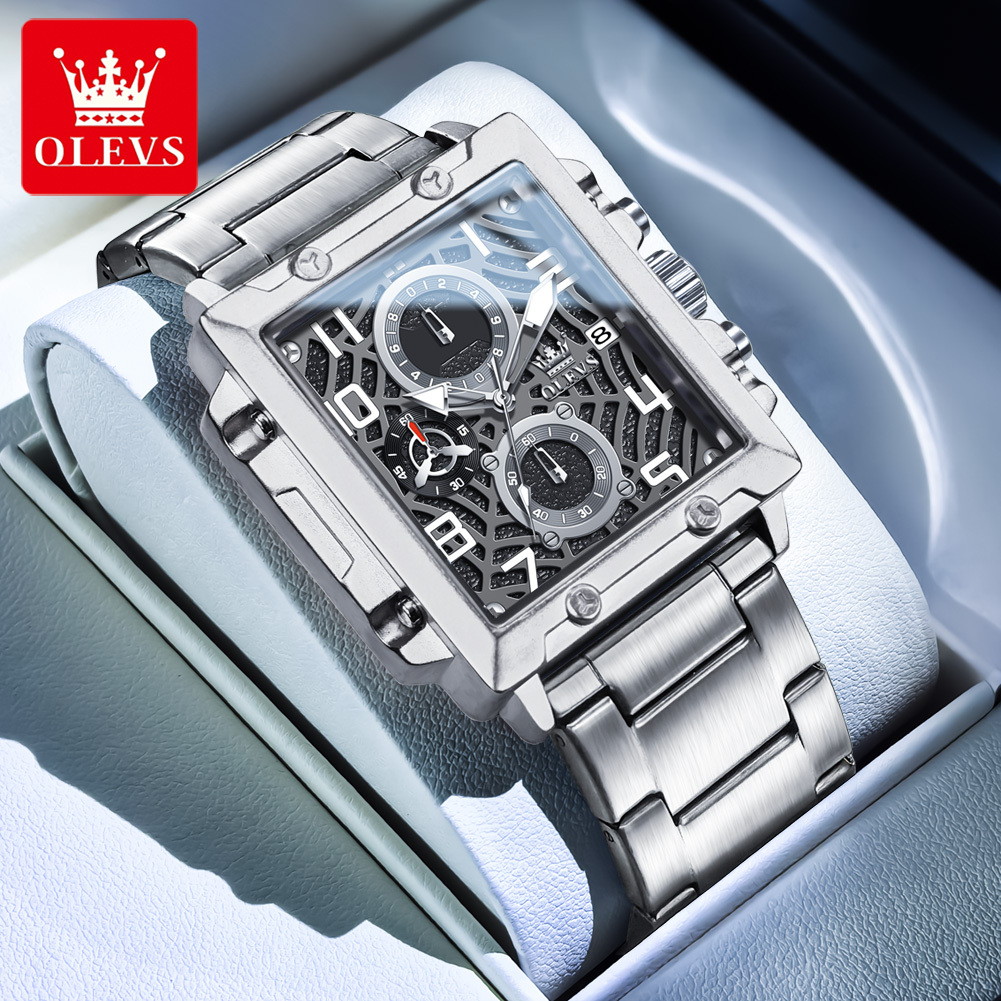 Olevs fine steel fashion multifunctional waterproof luminous Shi Ying 