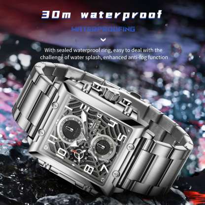 Olevs fine steel fashion multifunctional waterproof luminous quartz  men's watch  