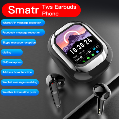 2025 New Style Bluetooth Headset Slide Color Screen Long Life Wireless TWS HD Noise Reduction Sound Quality  