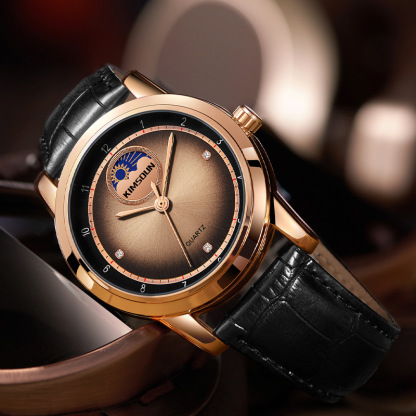 Men's Watches Luxury Men's Watches Genuine Leather Strap Men's