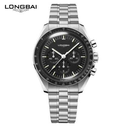 Men's non-mechanical watch high-end genuine fashion small green dial luminous waterproof steel belt quartz watch