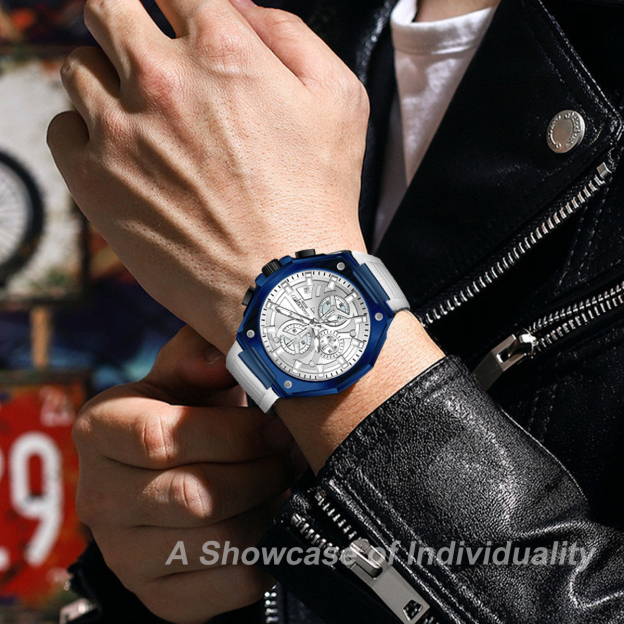 CHAXIGO Swiss waterproof men's watch luminous decoration six-pin fashion sports watch