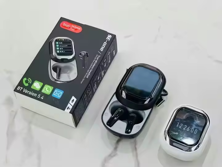 Touch screen noise reduction headphones support making calls, displaying contacts and applying message notification