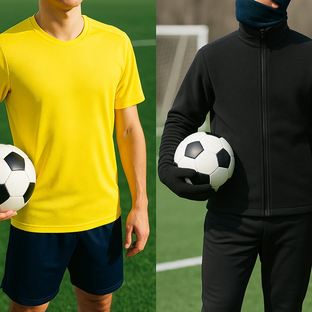 夏と冬で変わる！季節別サッカーウェアのおすすめ素材と快適コーデ術