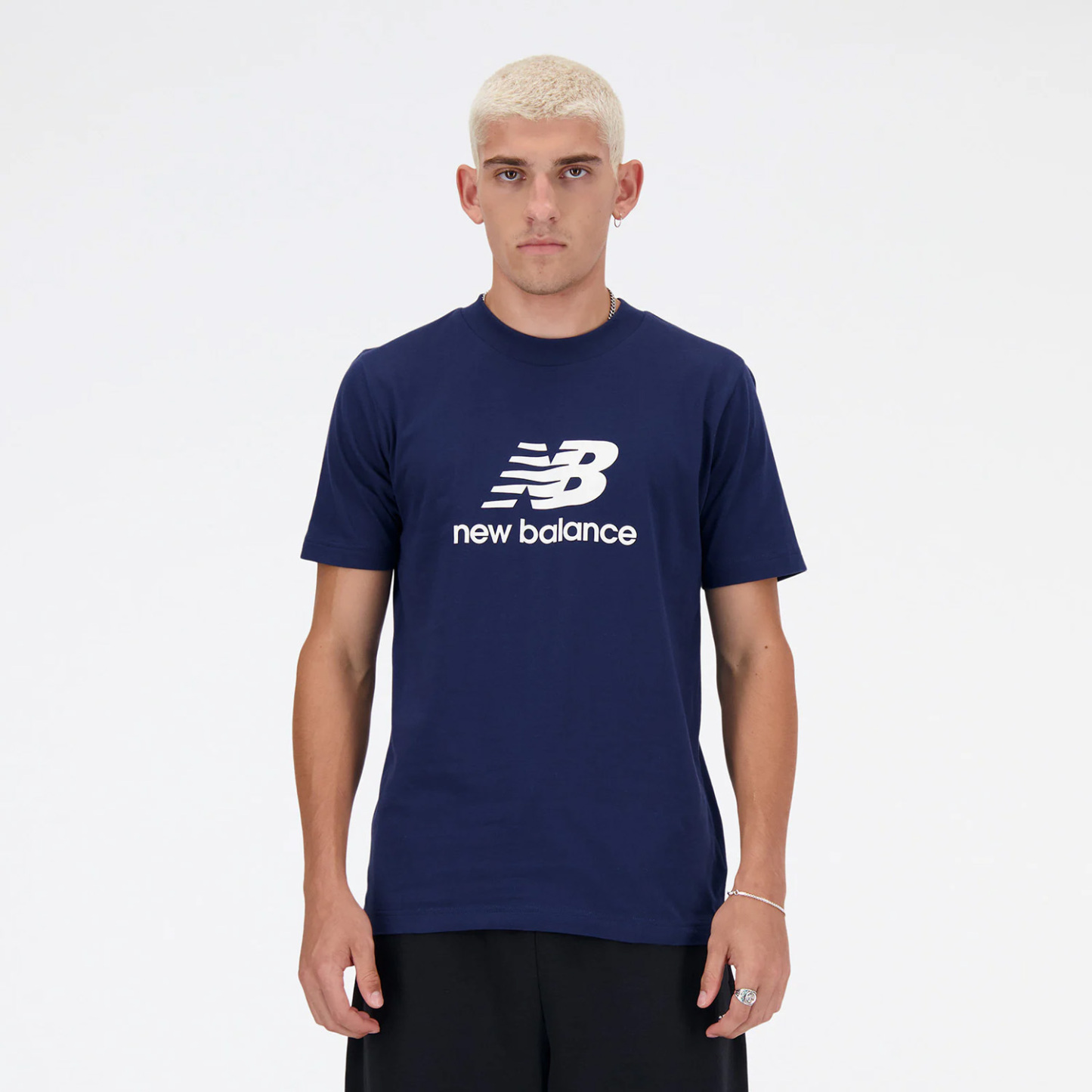 New Balance Stacked Logo ショートスリーブTシャツ