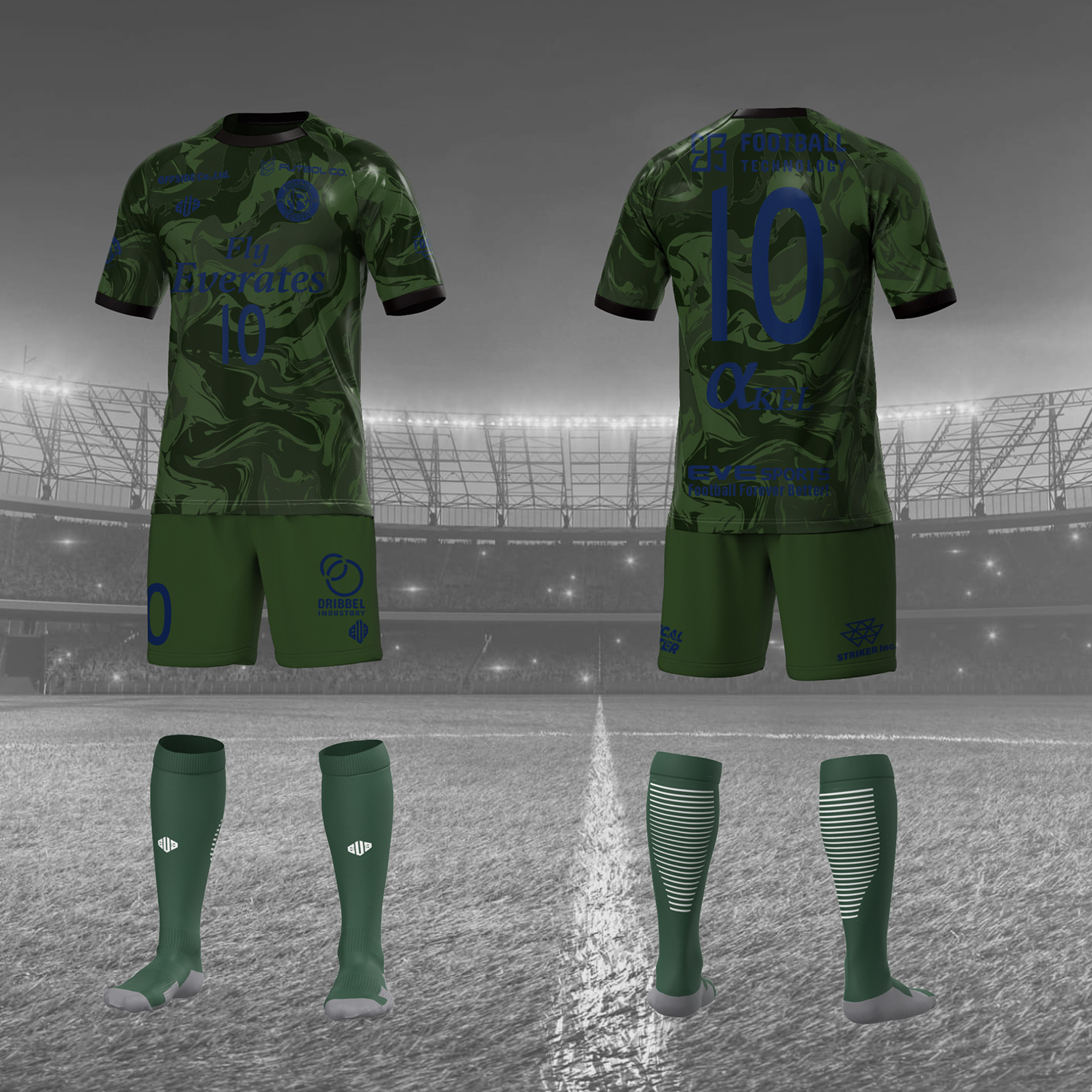 プロモデルゲームシャツ CPR01 [3Dロゴ]