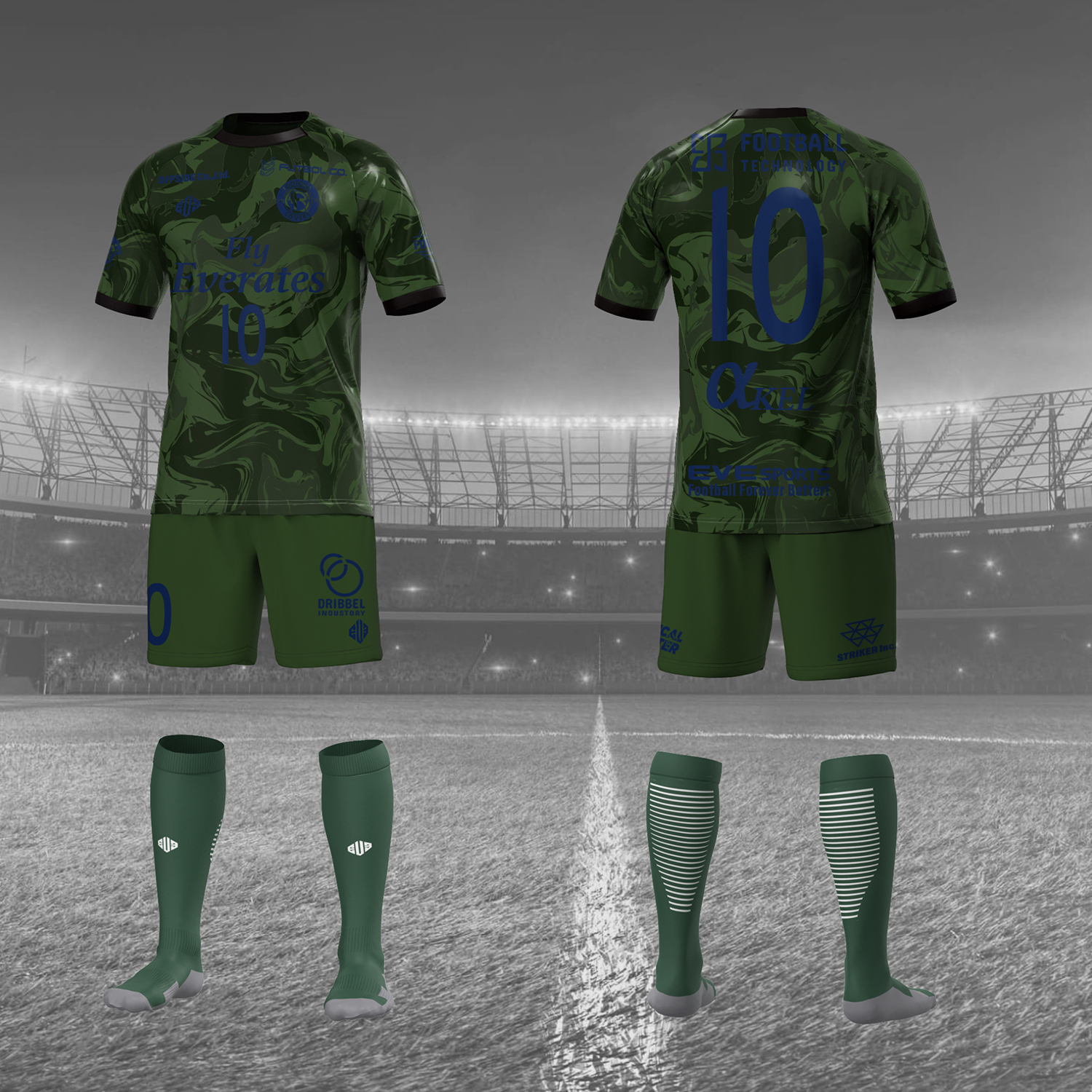 プロモデルゲームシャツ CPR01 [3Dロゴ]