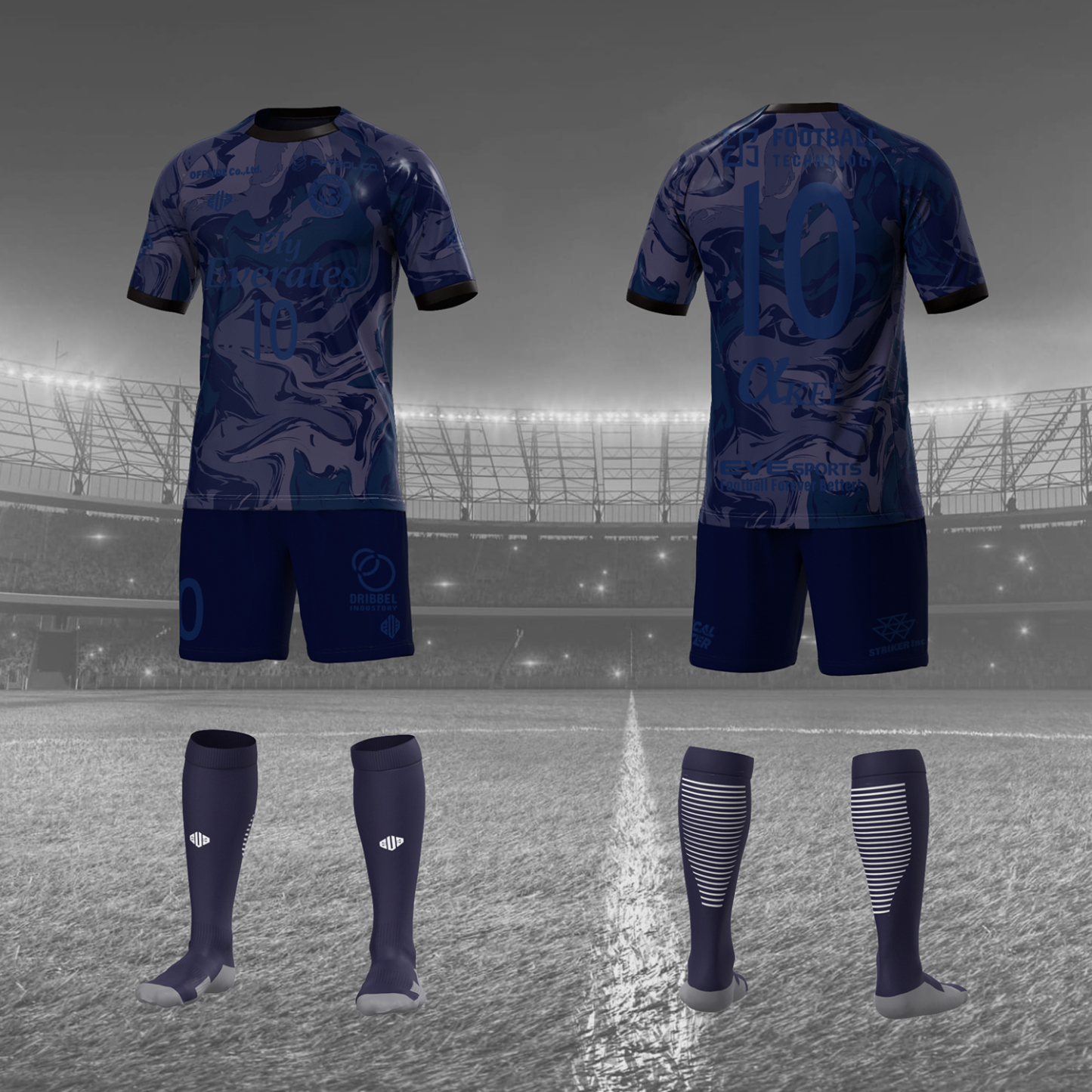 プロモデルゲームシャツ CPR01 [3Dロゴ]