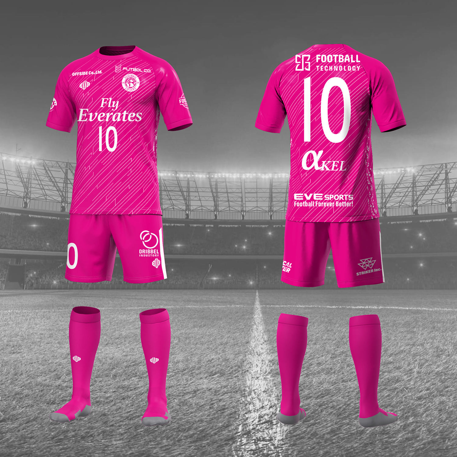 プロモデルゲームシャツ CPR02 [3Dロゴ]