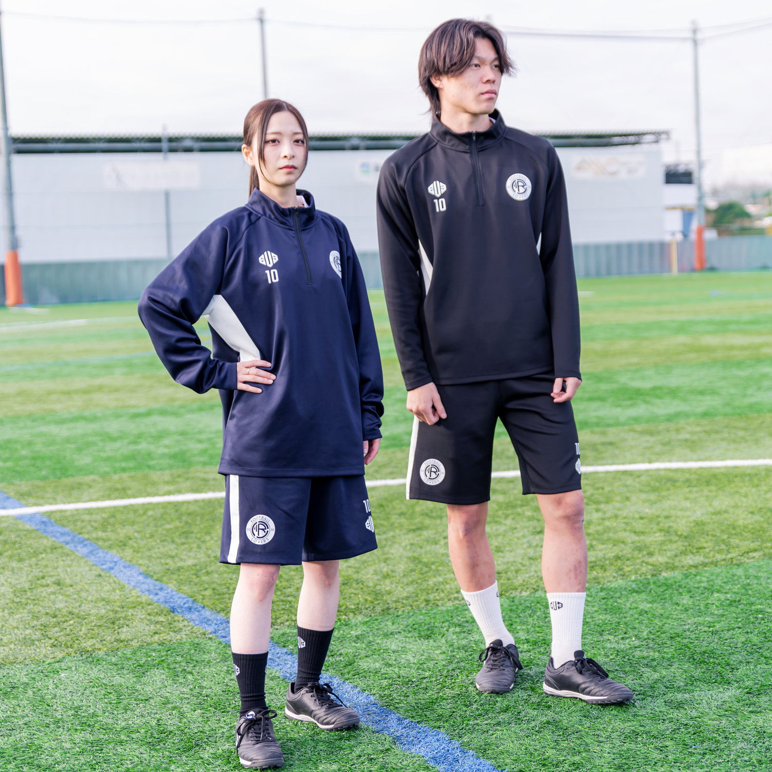 ハーフジップジャージ HZJS01 [3Dロゴ] [マーキング可] – EVESPORTS