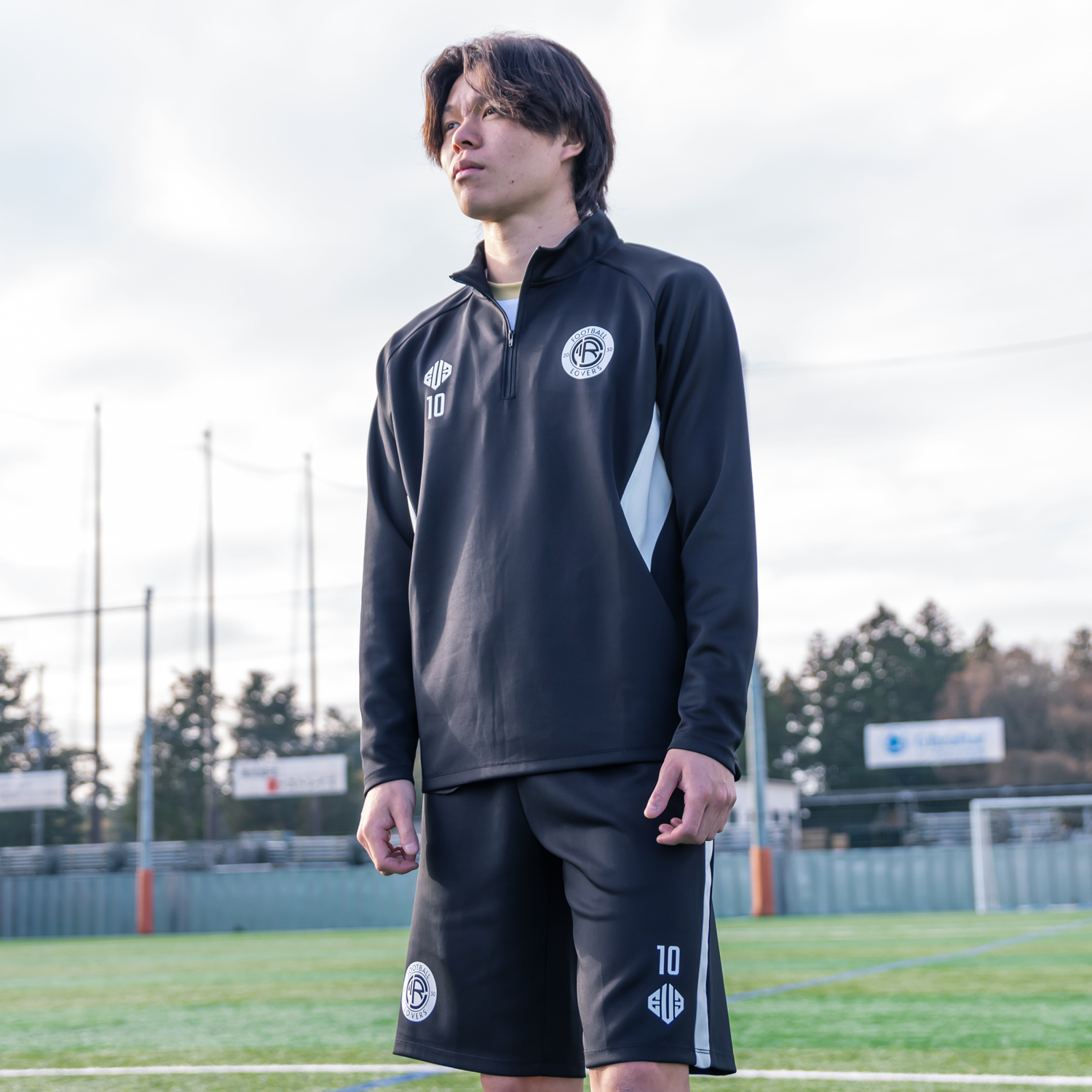 ハーフジップジャージ HZJS01 [3Dロゴ] [マーキング可] – EVESPORTS