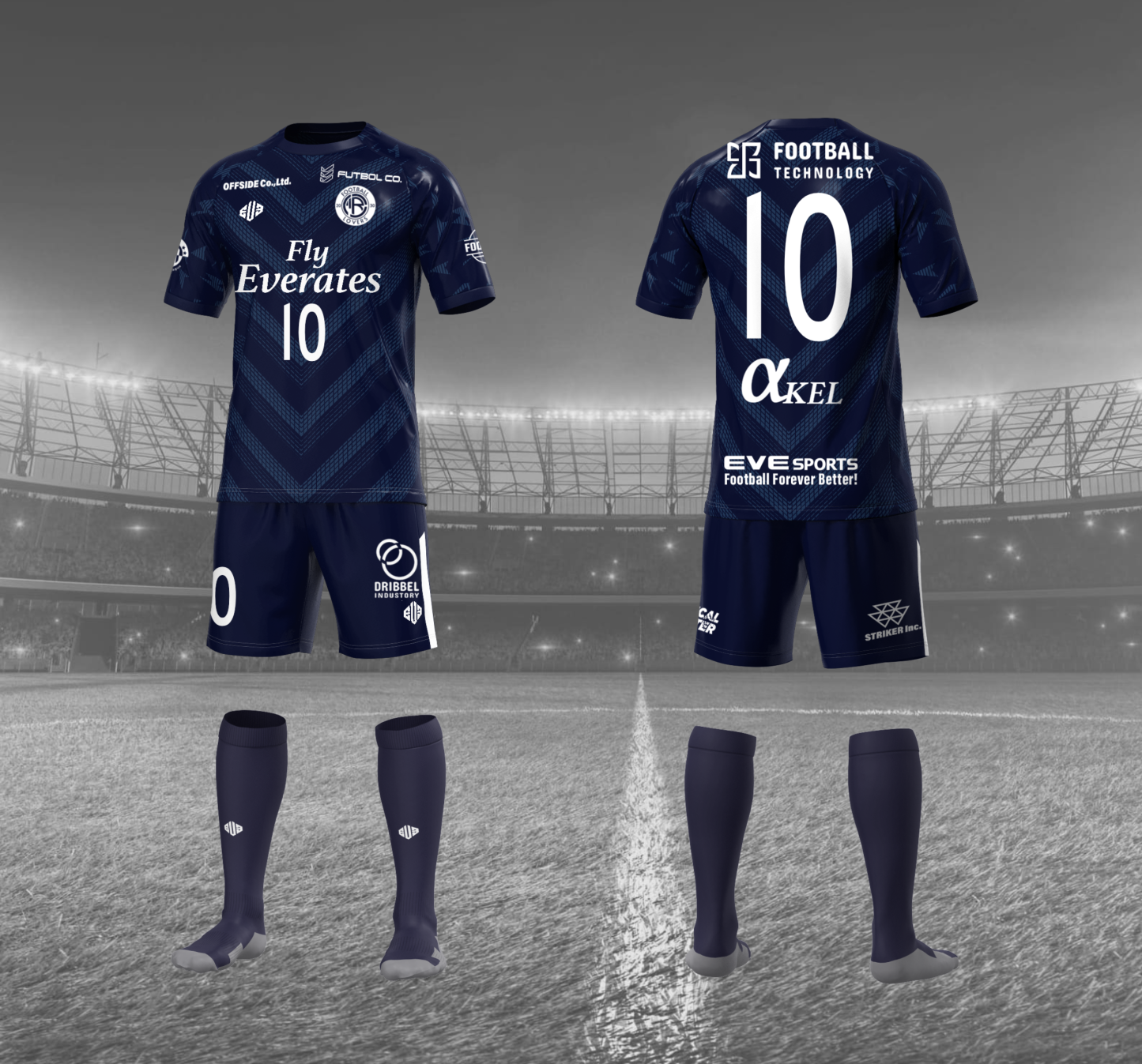 プロモデルゲームシャツ CPR04 [3Dロゴ]