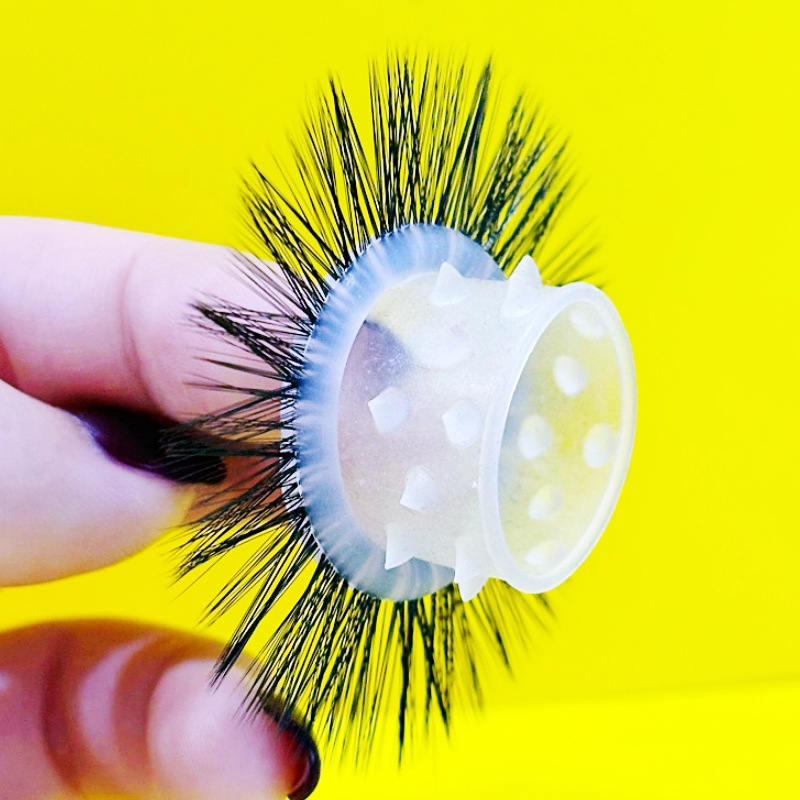 Mainan Topi Bulu Manik-Manik Plastik Mainan Topi Ekor Kuda Lingkaran Wol