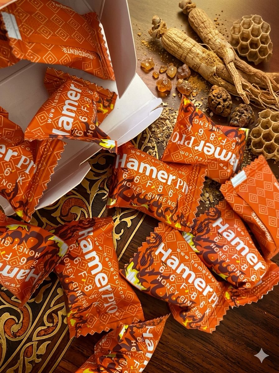 1 BOX PERMEN RASA HONEY GINSENG ISI 33 PCS