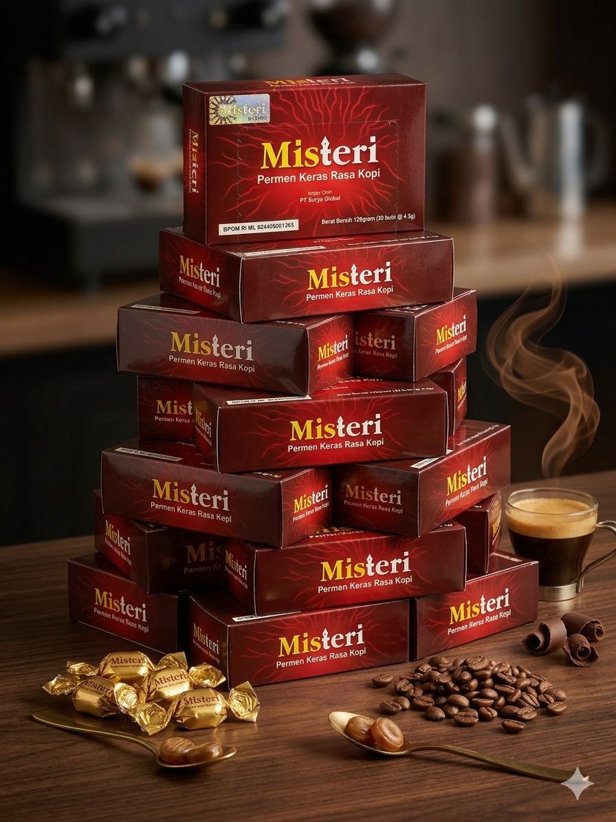 1 BOX PERMEN RASA KOPI