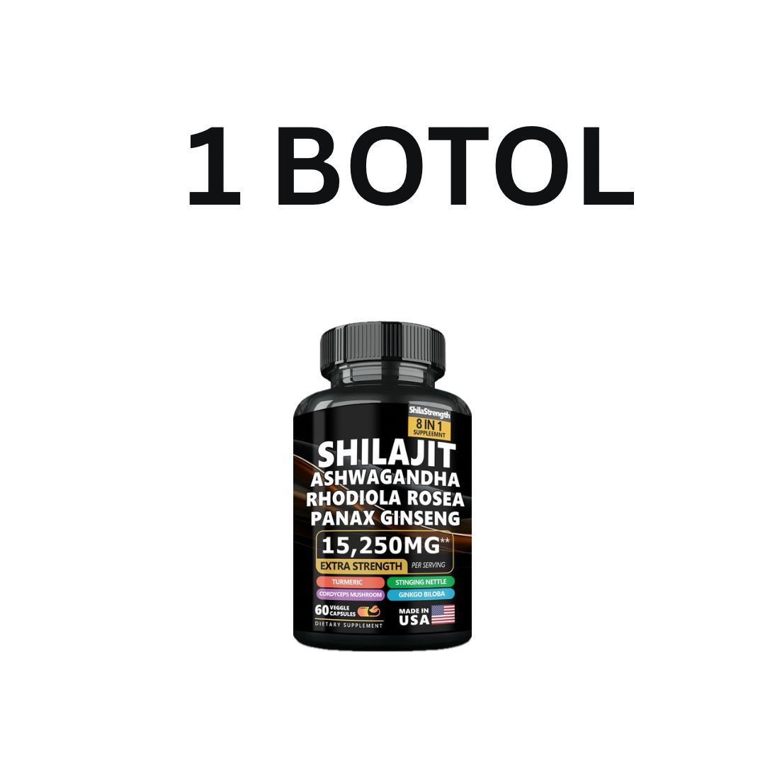 SHILAJIT Suplemen Ashwagandha Rhodiola Rosea Panax Ginseng Suplemen